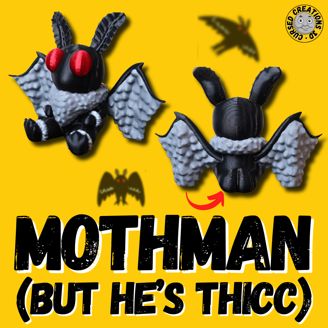 Mothman...but he's THICC 3d model