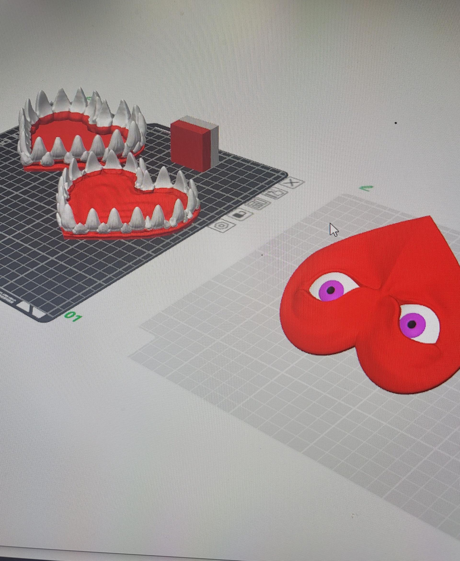 CANDY HEART MIMIC BOX 3d model