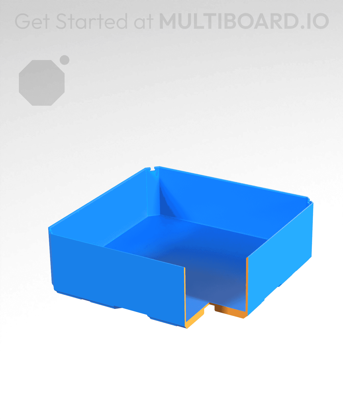 2x2x0.75 - Bin - Multibin Insert 3d model