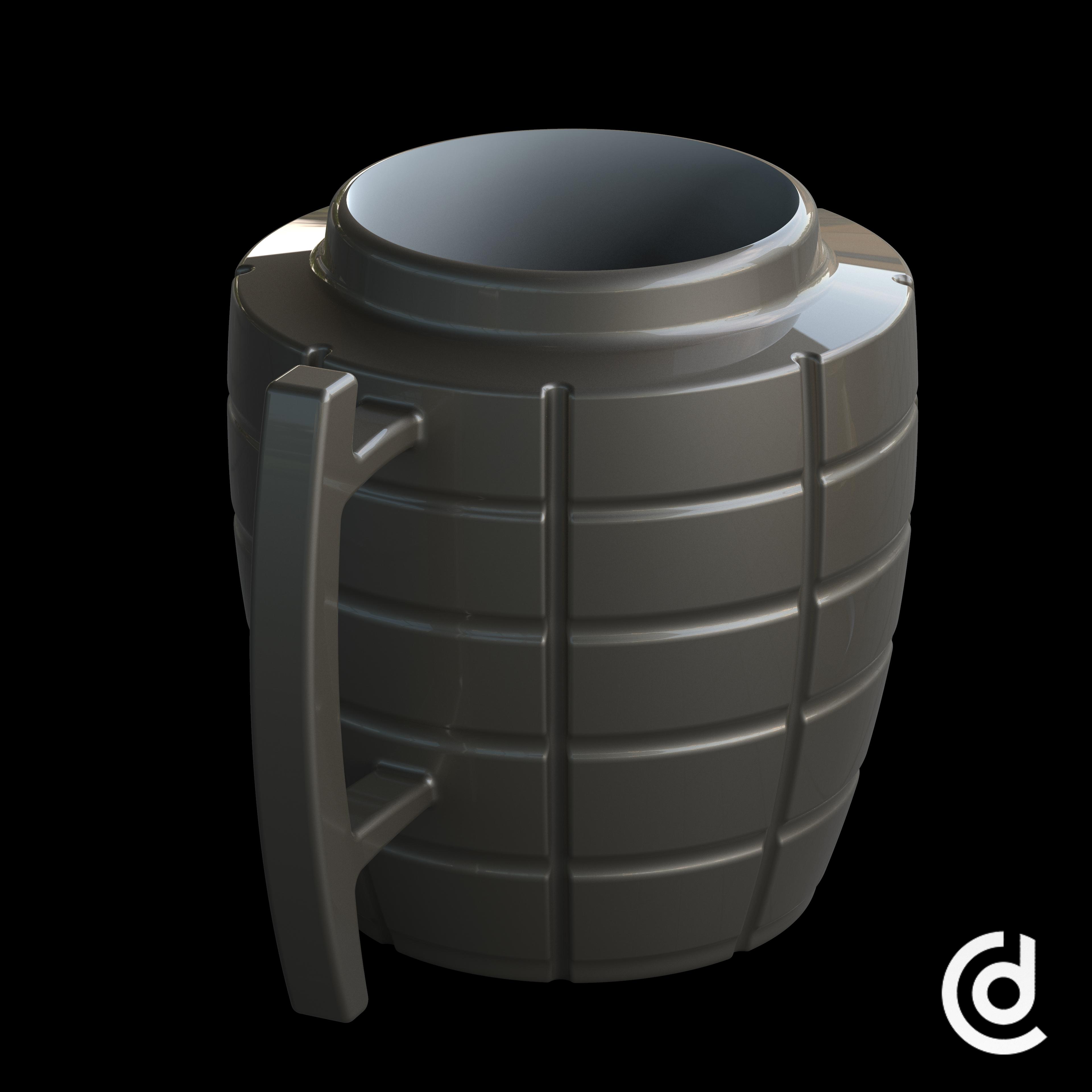 Can Grenade | 12oz Can cup 3d model
