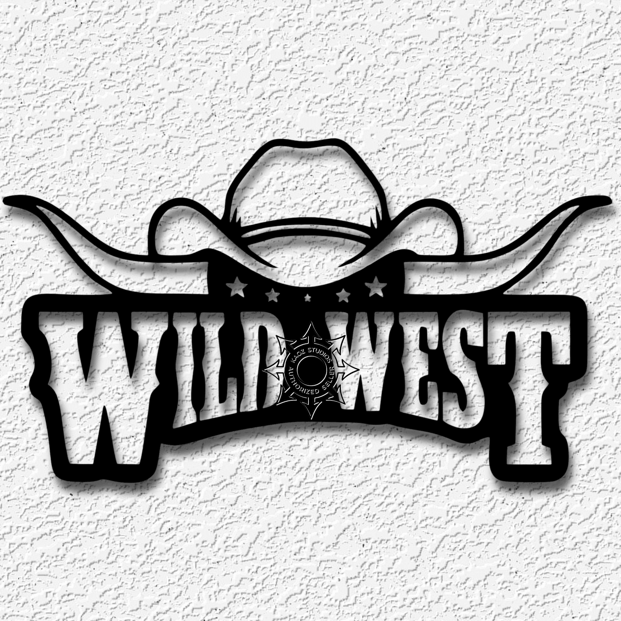 wild west wall art country sign western decor 3d model