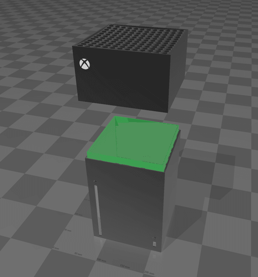 full scale xbox series x container 3d model