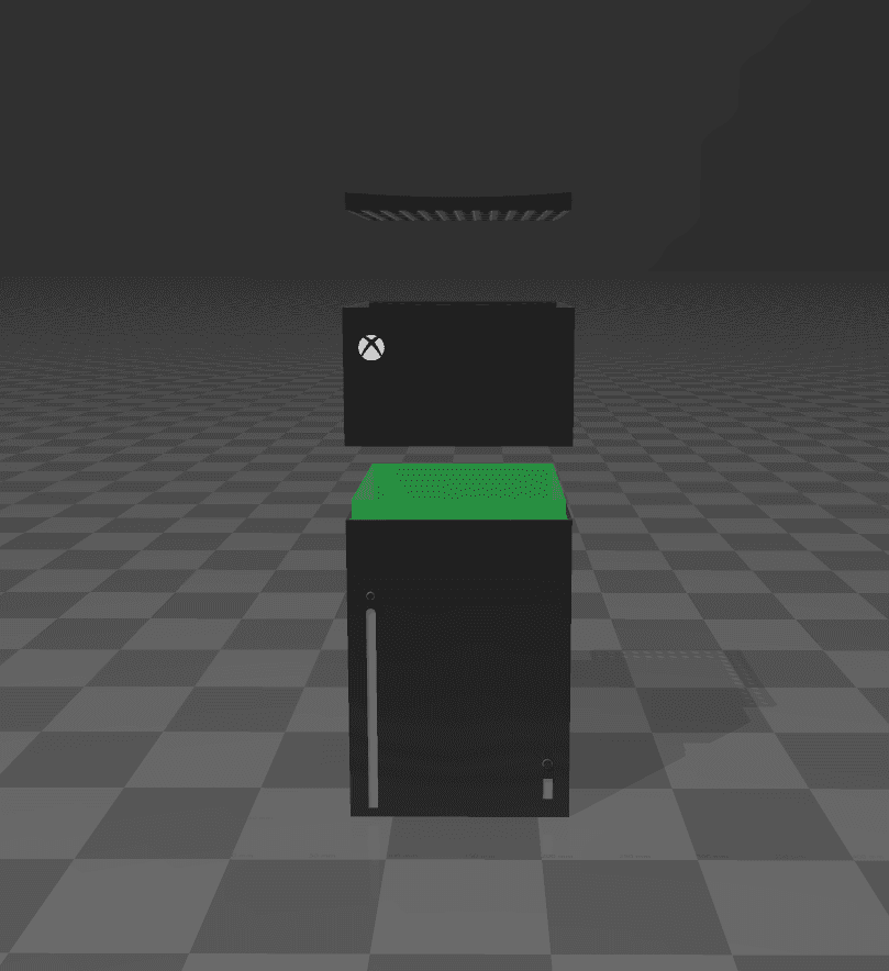 full scale xbox series x container 3d model