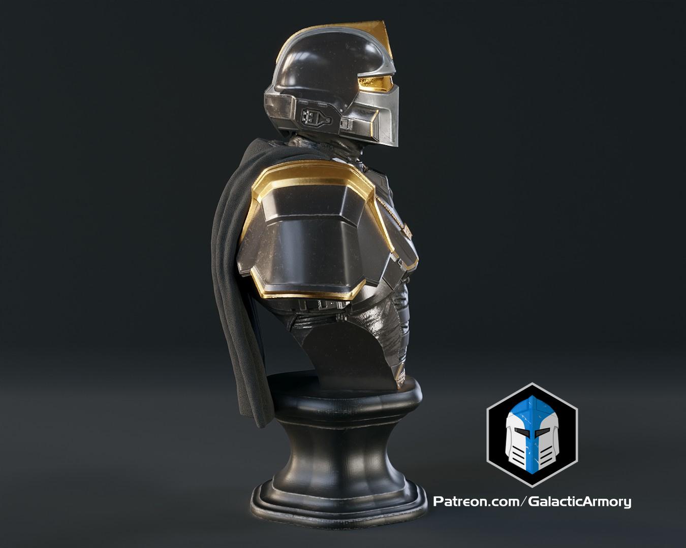 Helldivers 2 - Hero of the Federation Bust - 3D Print Files 3d model