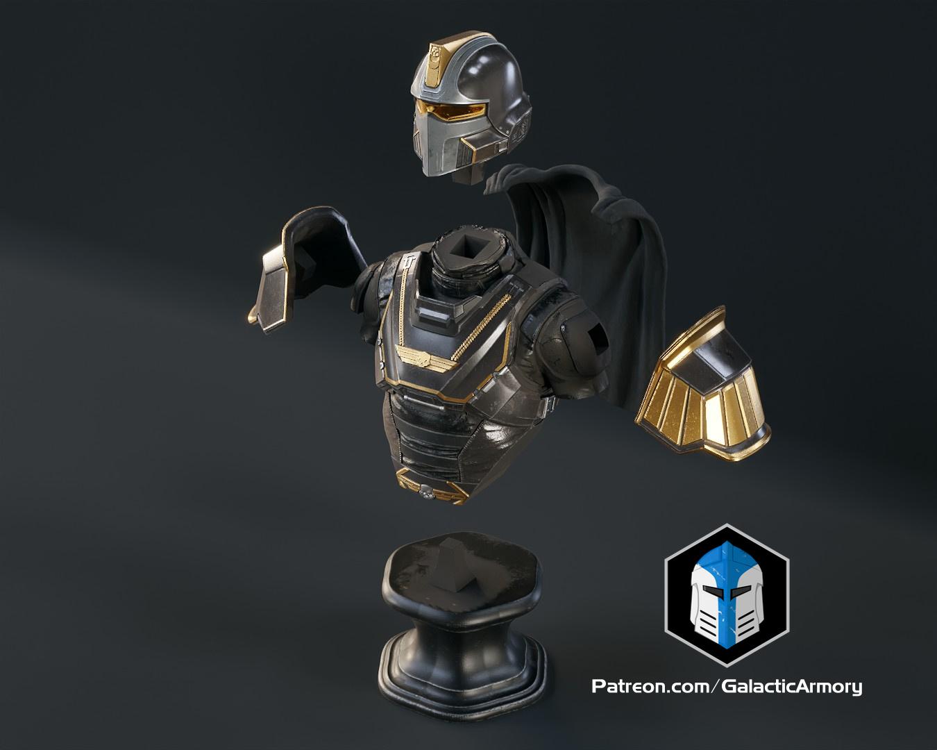 Helldivers 2 - Hero of the Federation Bust - 3D Print Files 3d model