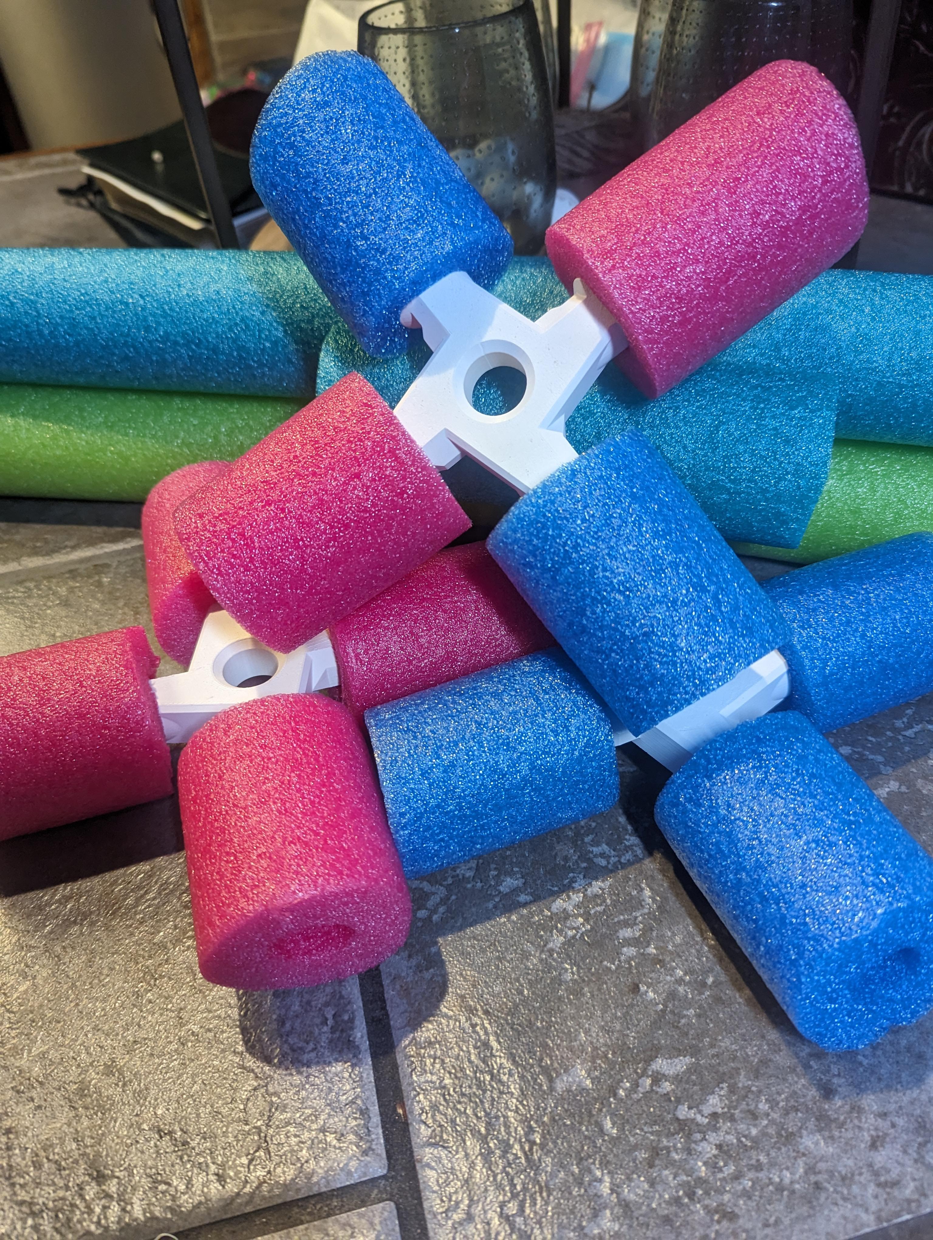 Pool Noodle Throwing Star 3d model