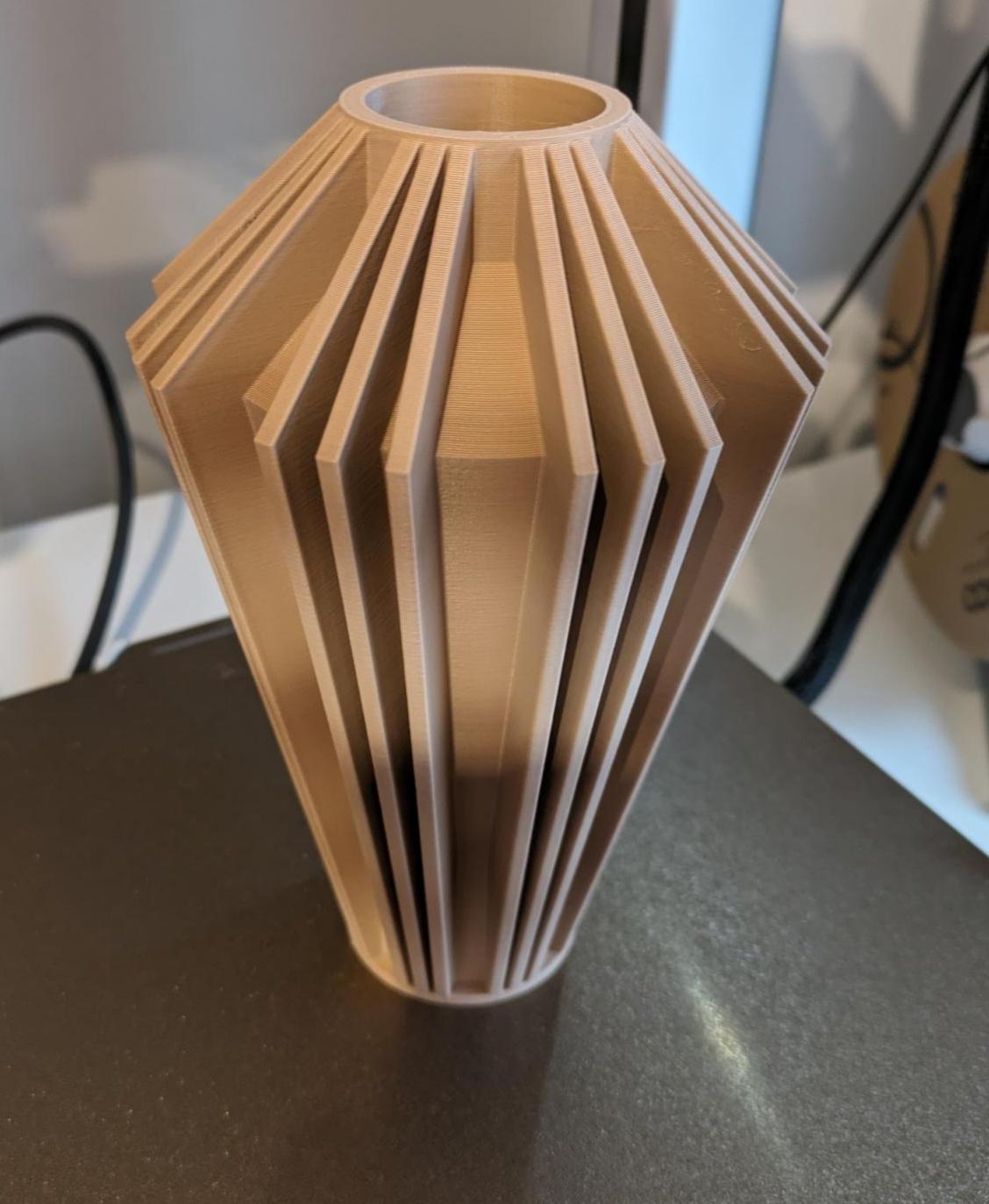 The Kimi Vase, Modern and Unique Home Decor for Dried and Preserved Flower Arrangement  | STL File - Overture Rock PLA
0.6mm nozzle, 0.24mm layer height, lightning infill - 3d model