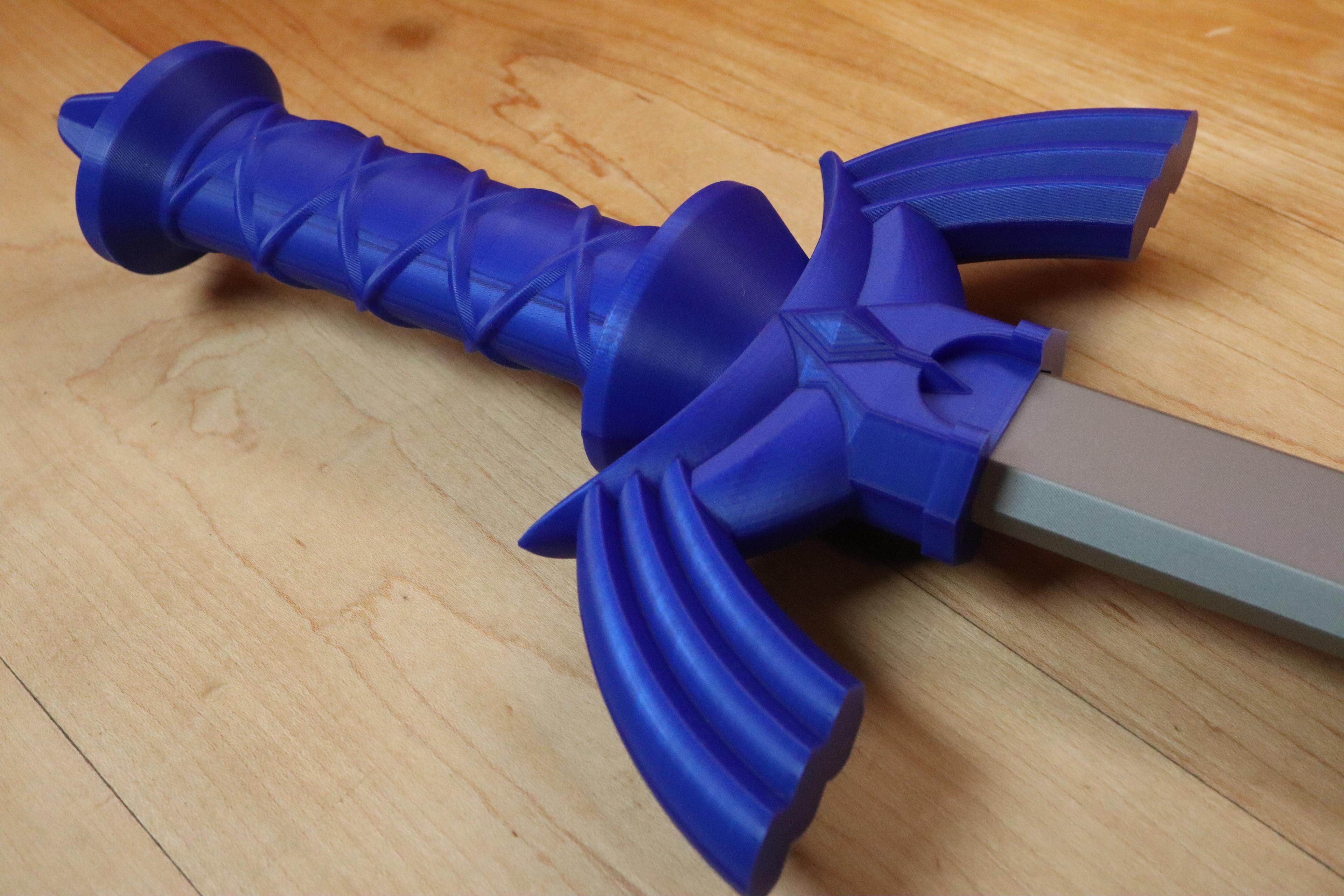 Collapsing Master Sword with Replaceable Blade - 3D model by