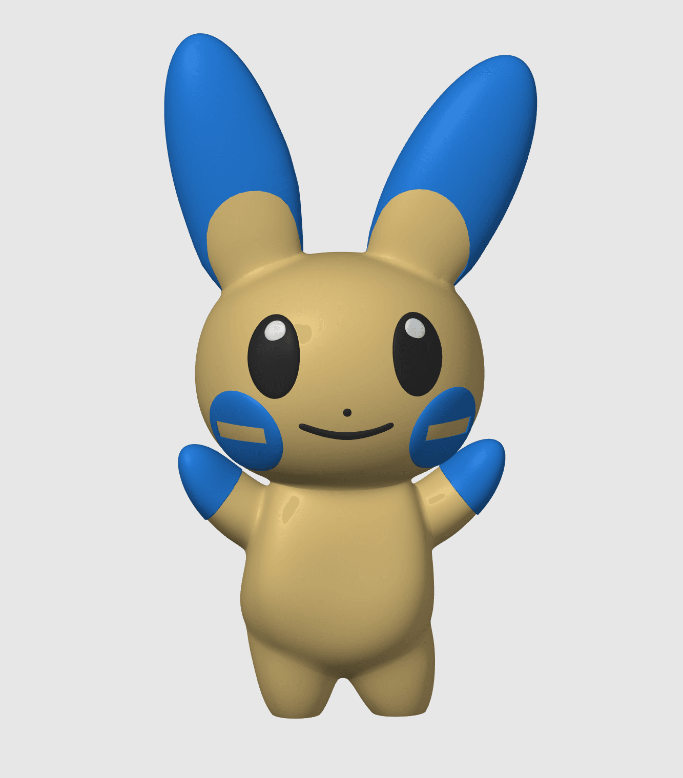 Minun Pokemon (no support, 3MF included) 3d model
