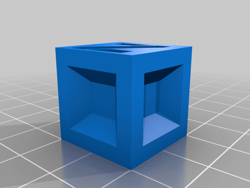 Boring Calibration Cube 3d model