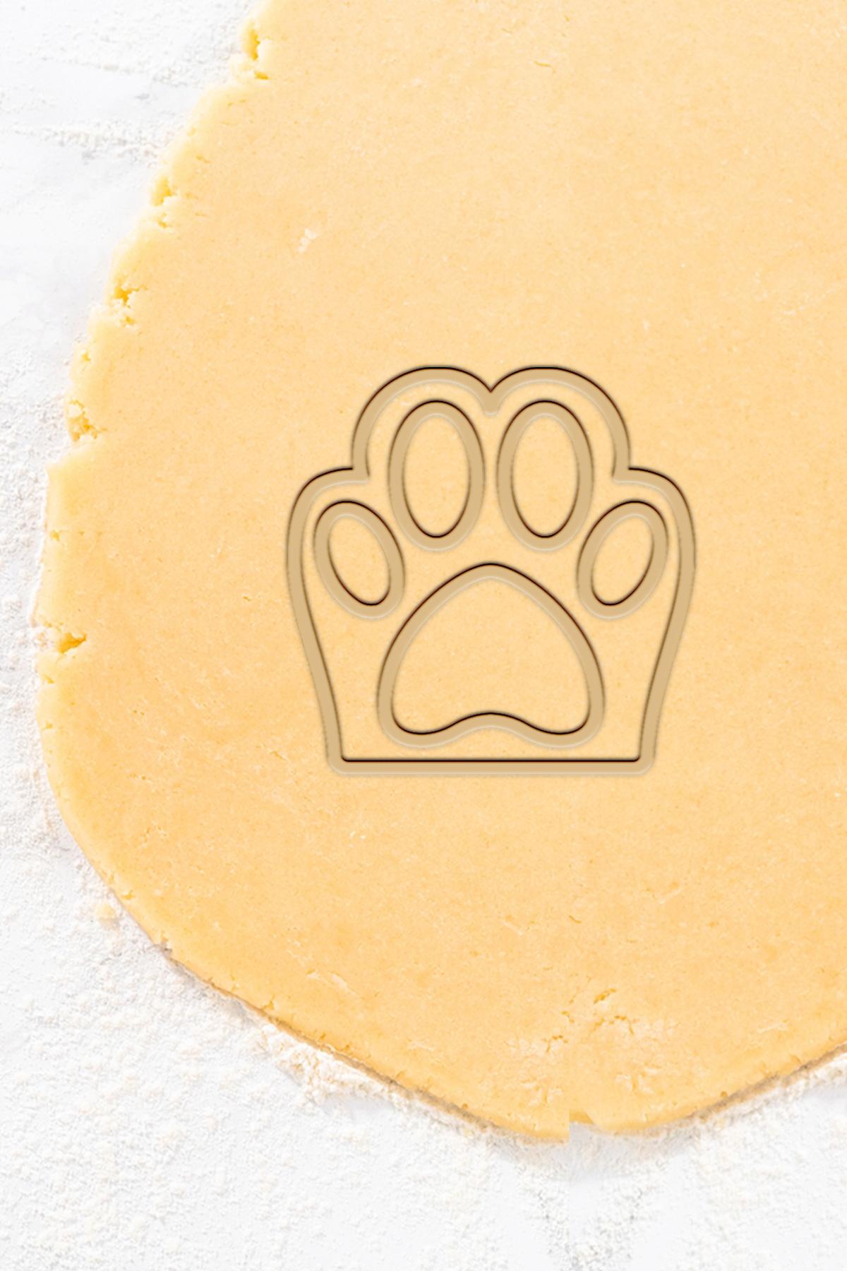 Paw Cookie Cutter, Biscuit Cutter 3d model