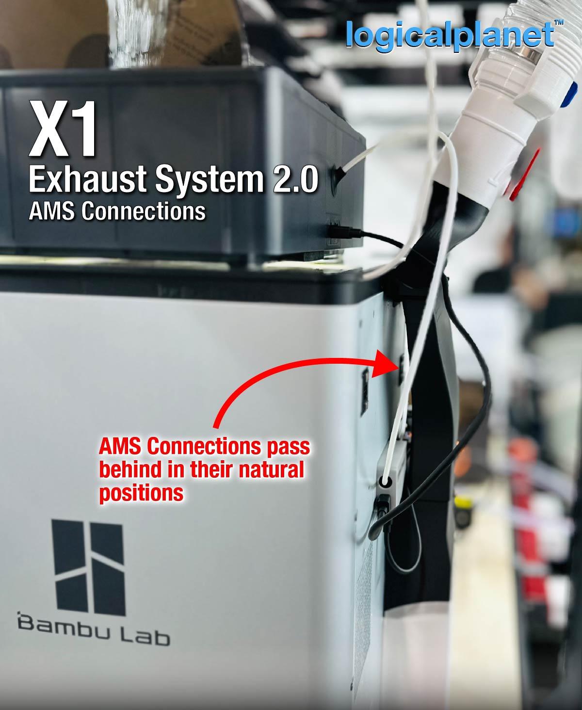 BambuLab X1 Series Capture and Vent Exhaust System 3d model