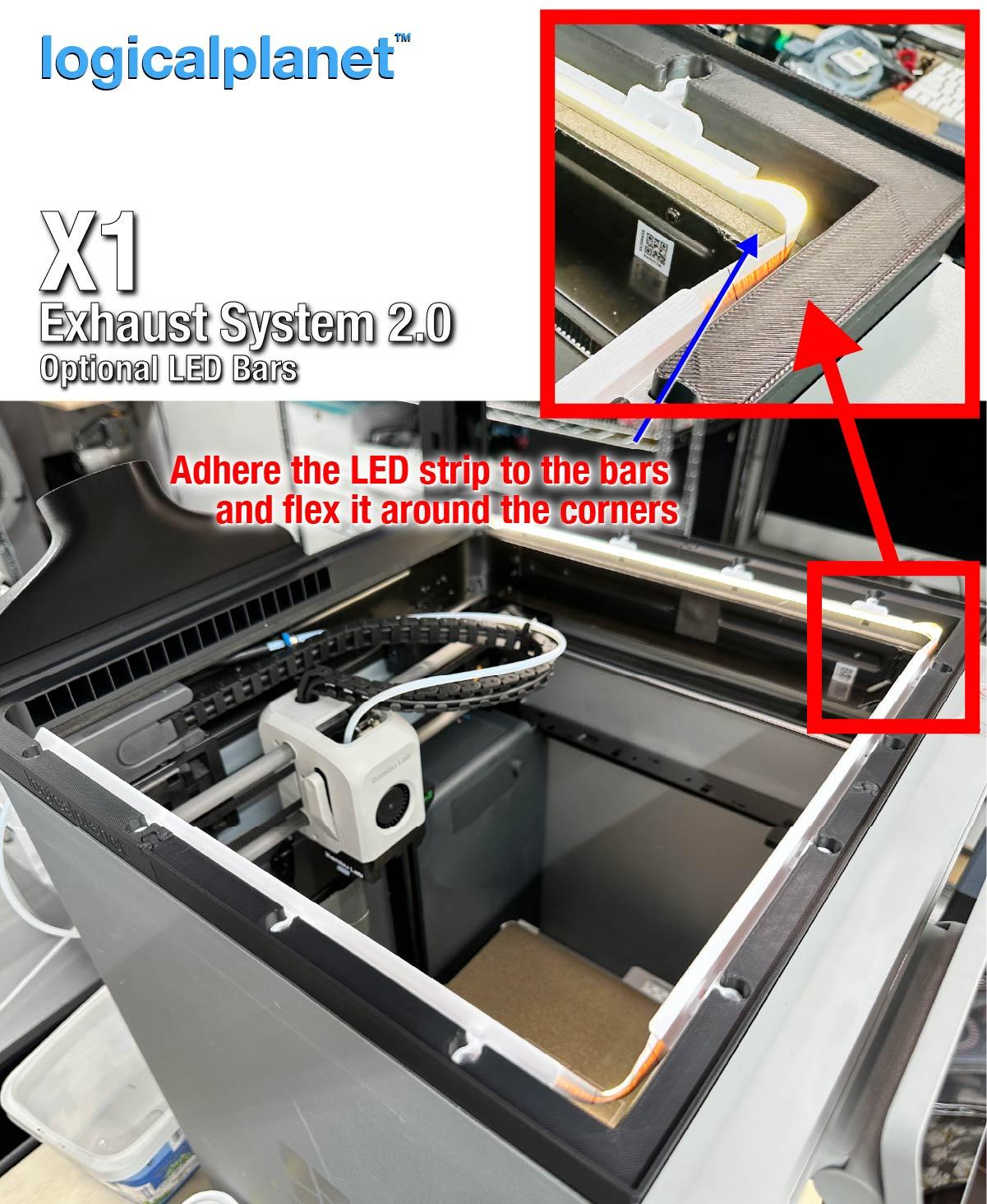 BambuLab X1 Series Capture and Vent Exhaust System 3d model