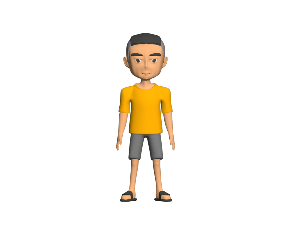 cartoon  man.stl 3d model