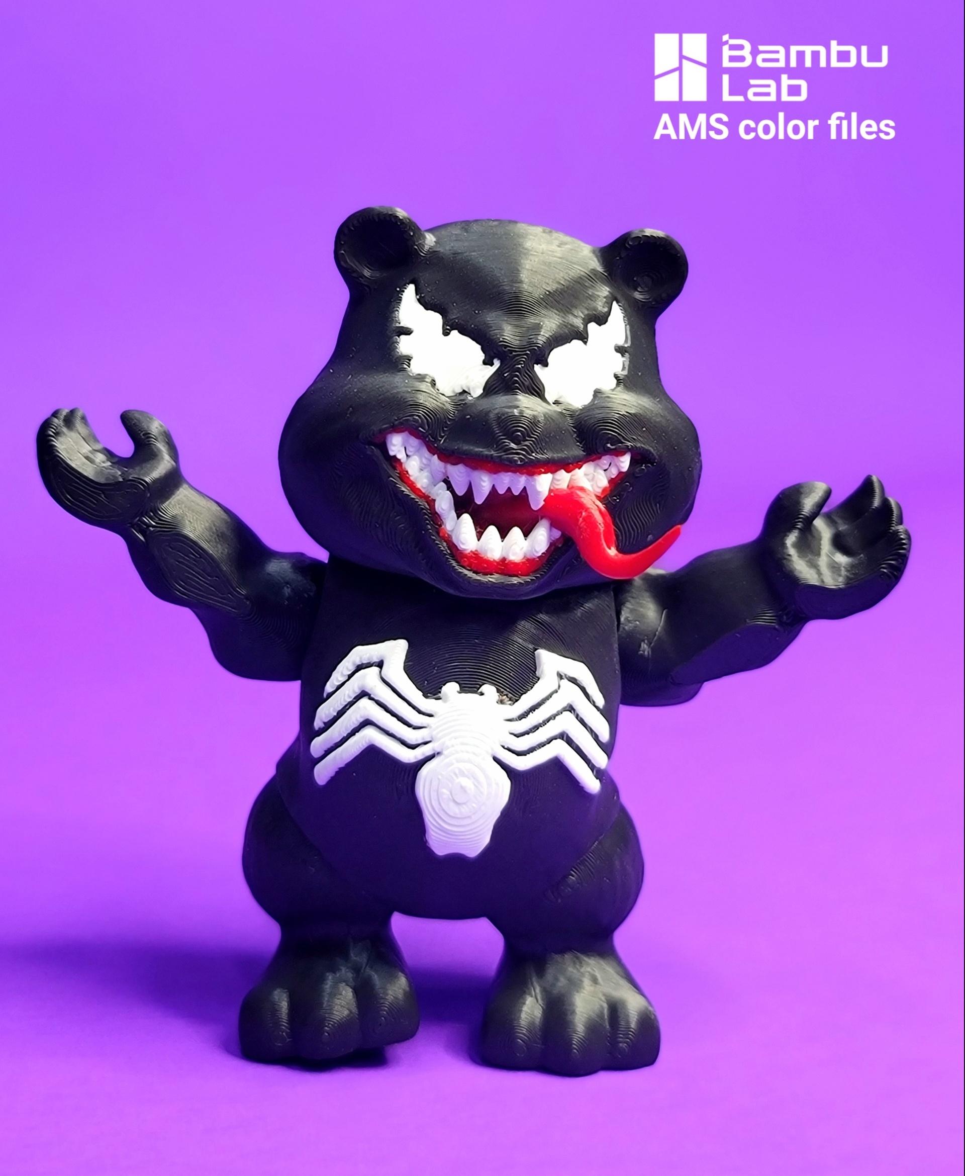 Venom Bear flexi .stl 3d model