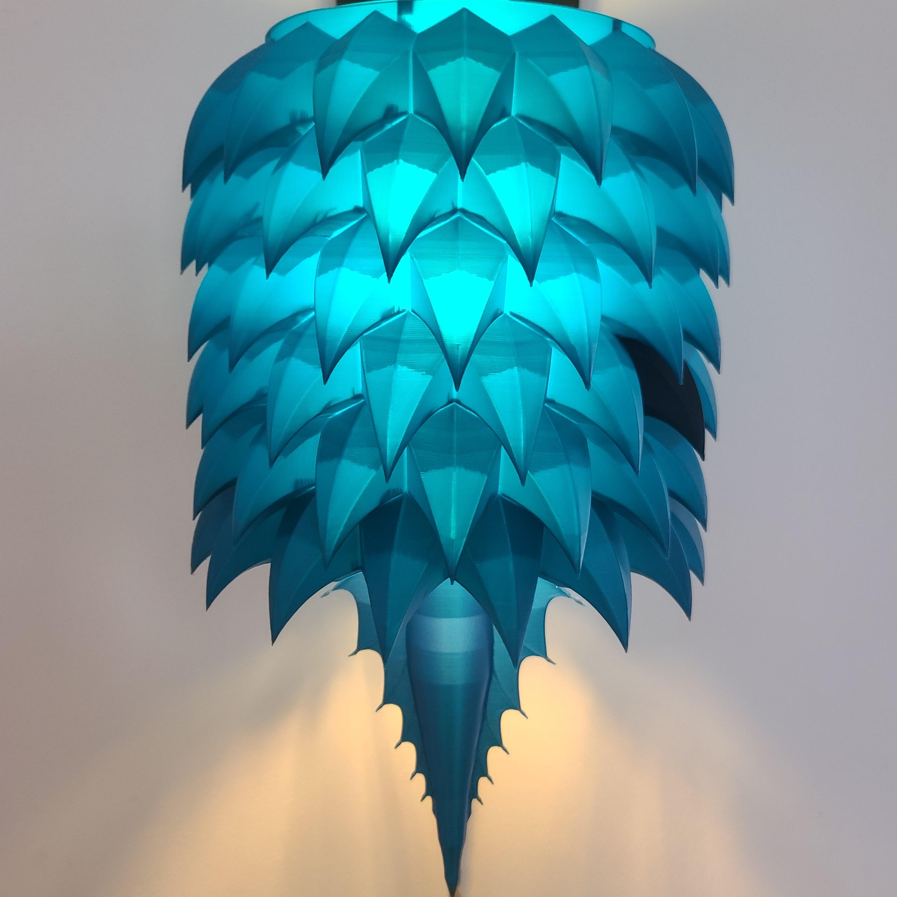 Dragon Scale Hanging Lamp #FunctionalArt 3d model