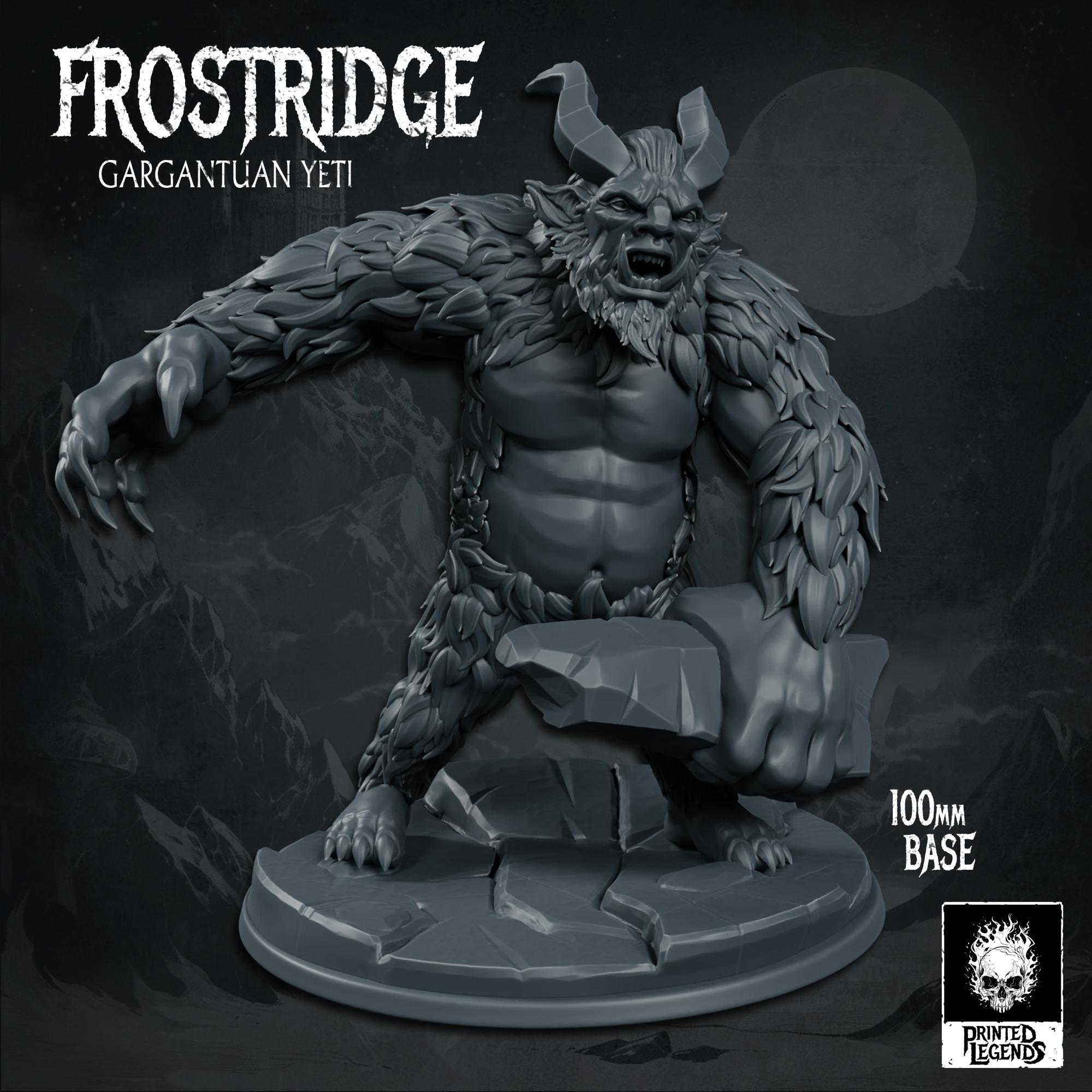 Frostridge Yeti (100mm Base) 3d model