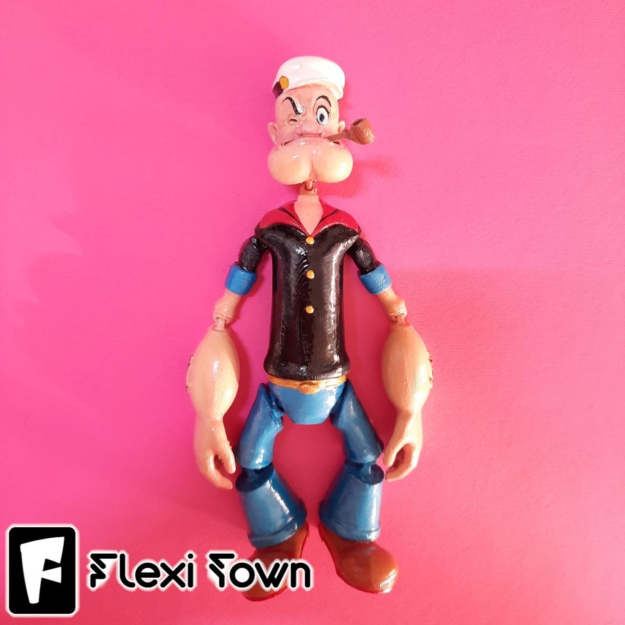 Flexi Print-in-Place Popeye 3d model