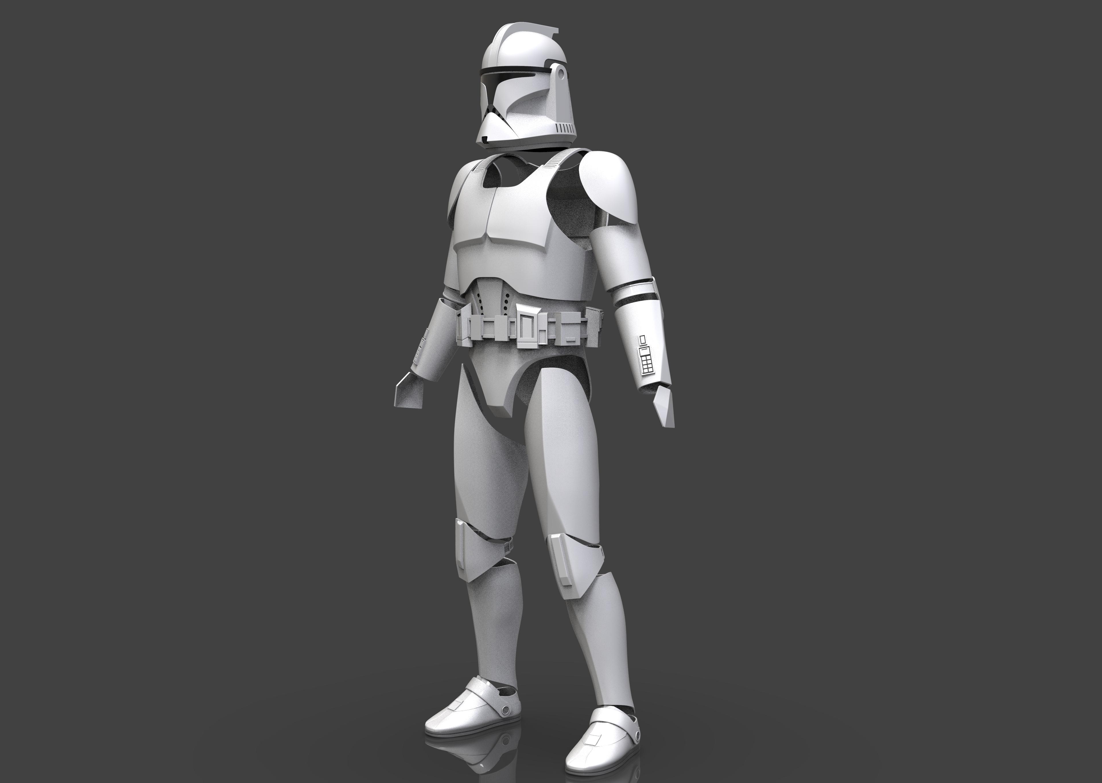 Phase 2 Clone Trooper Armor 3d model