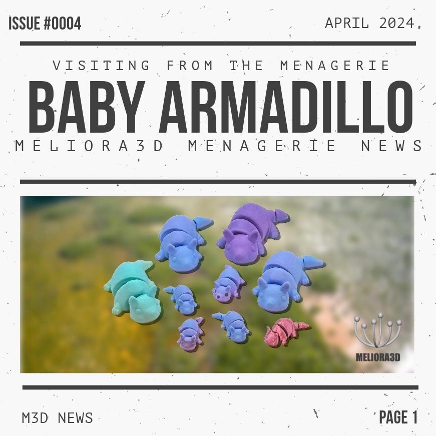 M3D - Flexi Baby Armadillo 3d model
