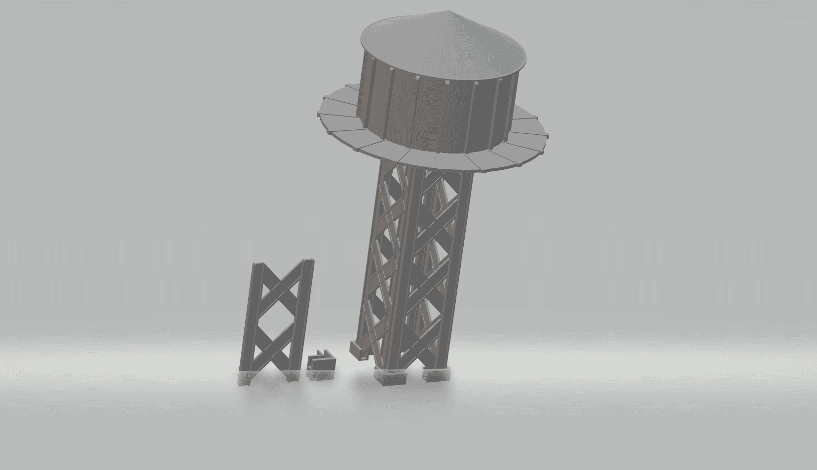 FHW: Minitown water tower 3d model