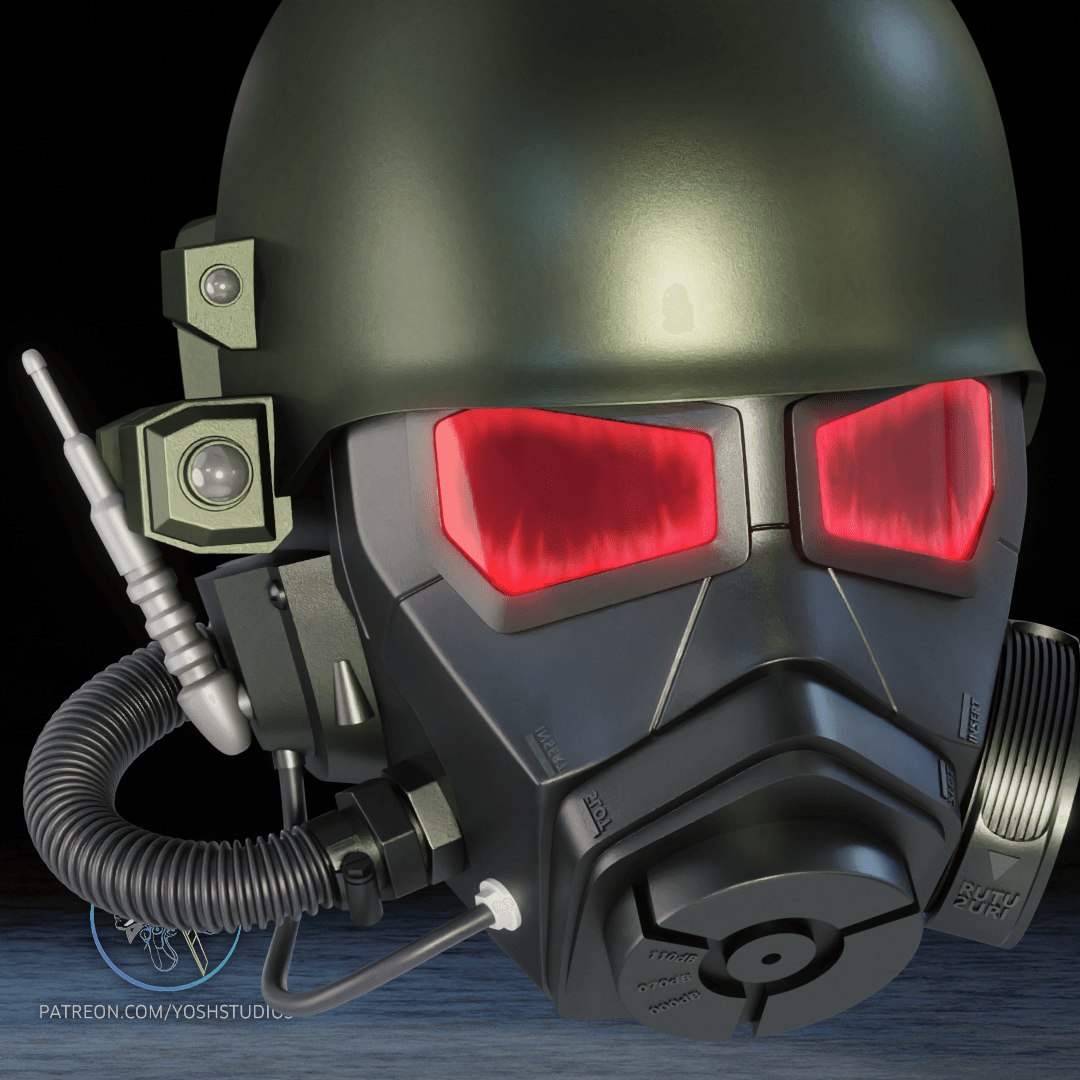 Fallout NCR Ranger Helmet 3D Printer File STL 3d model