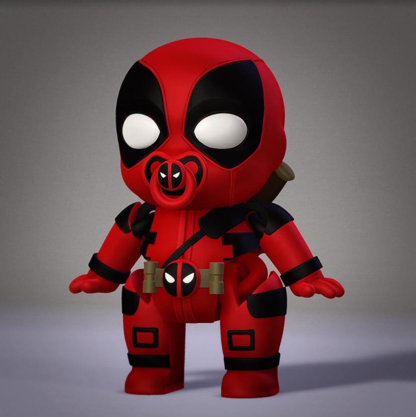 Flexi Baby Deadpool 3d model