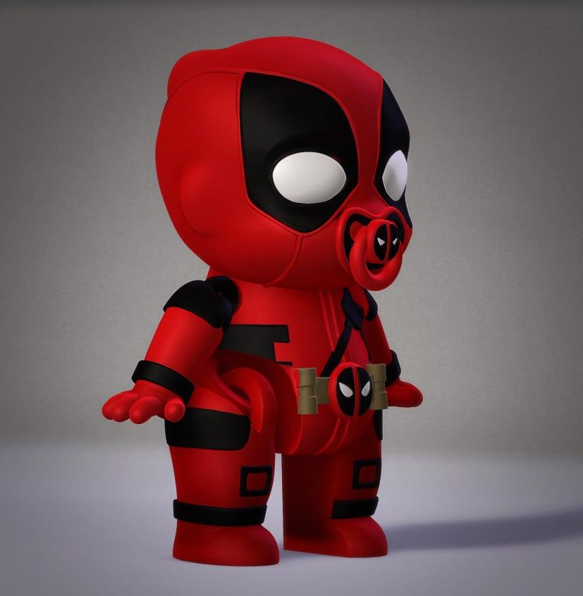 Flexi Baby Deadpool 3d model