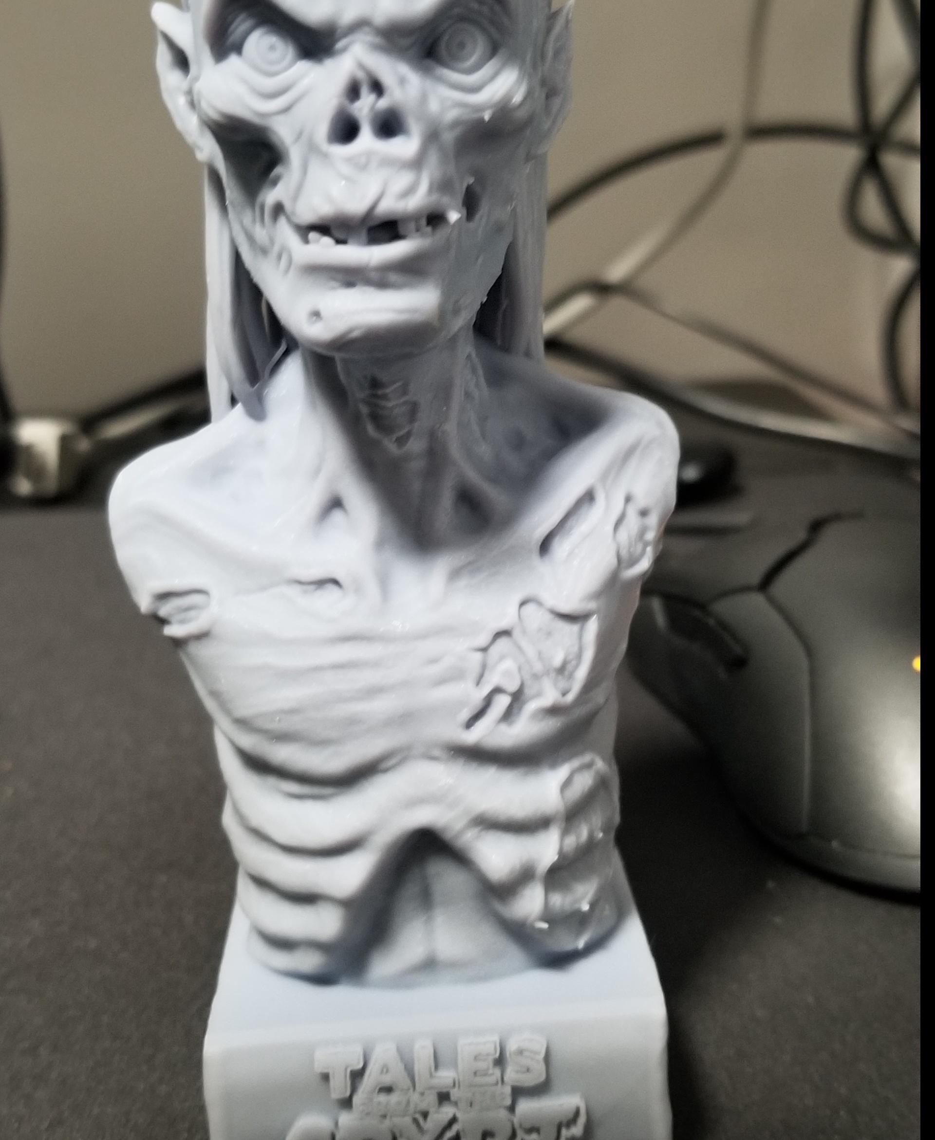 Crypt Keeper Bust (Pre-Supported) 3d model