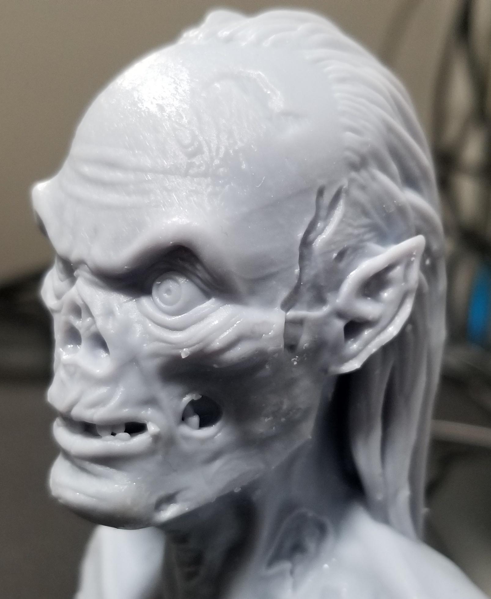 Crypt Keeper Bust (Pre-Supported) 3d model