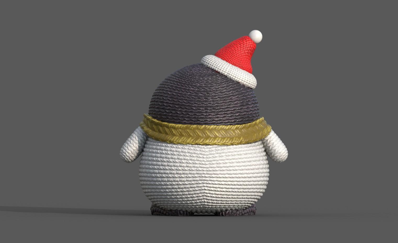 Crochet Penguin 2 3d model