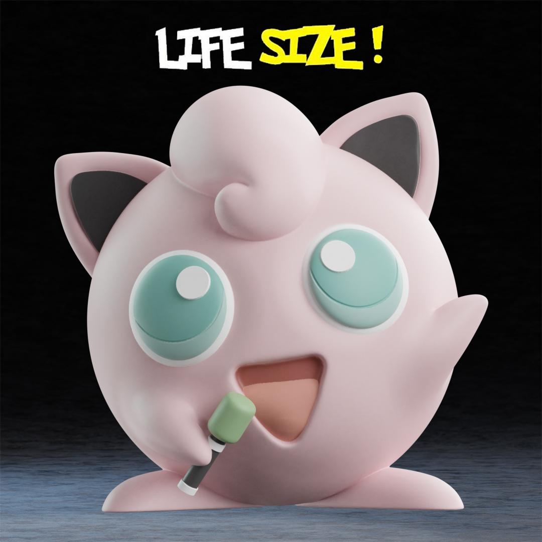 Life Sized Jigglypuff 3D Print File STL 3d model