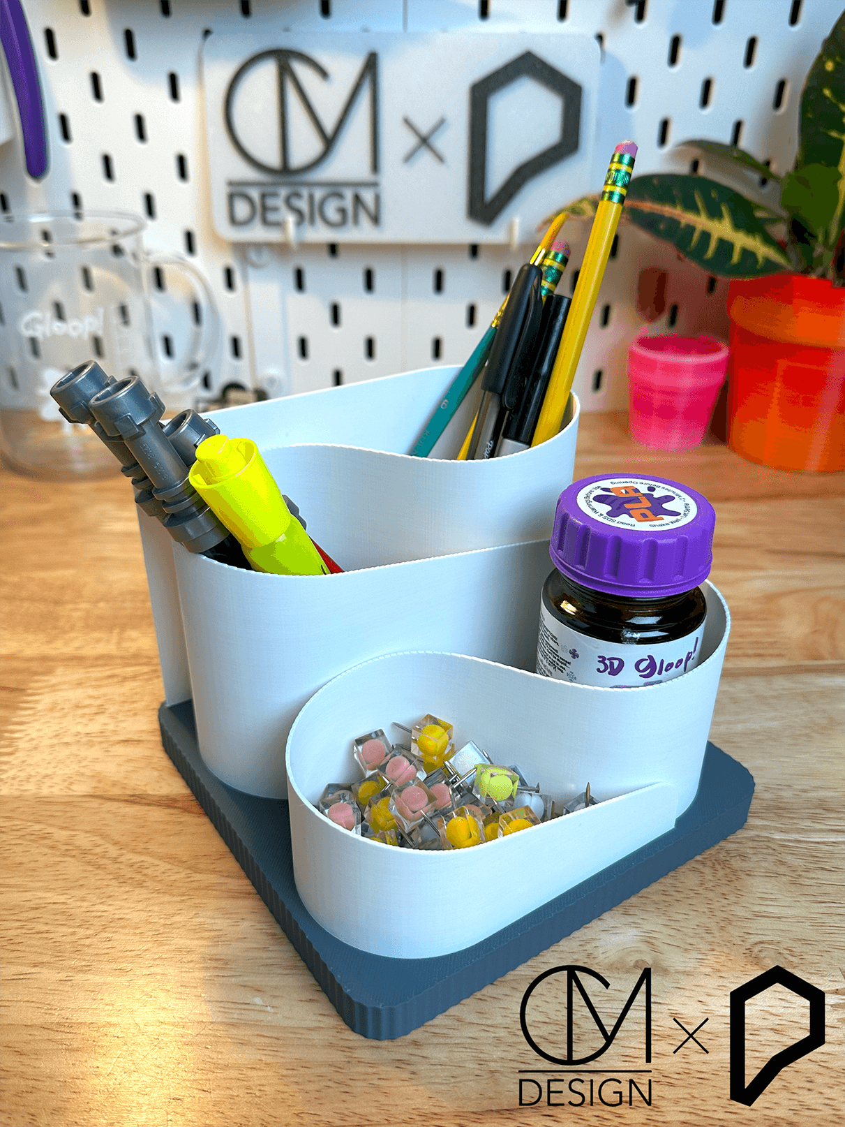 Slalom Desk Organizer.STL 3d model