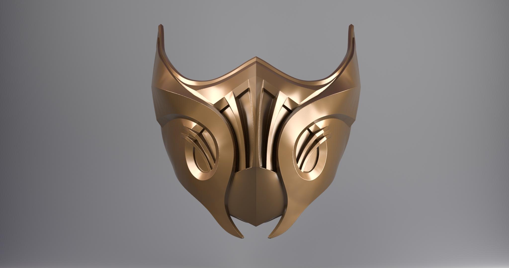 Mortal Kombat - Scoprion Mask Cosplay 3d model