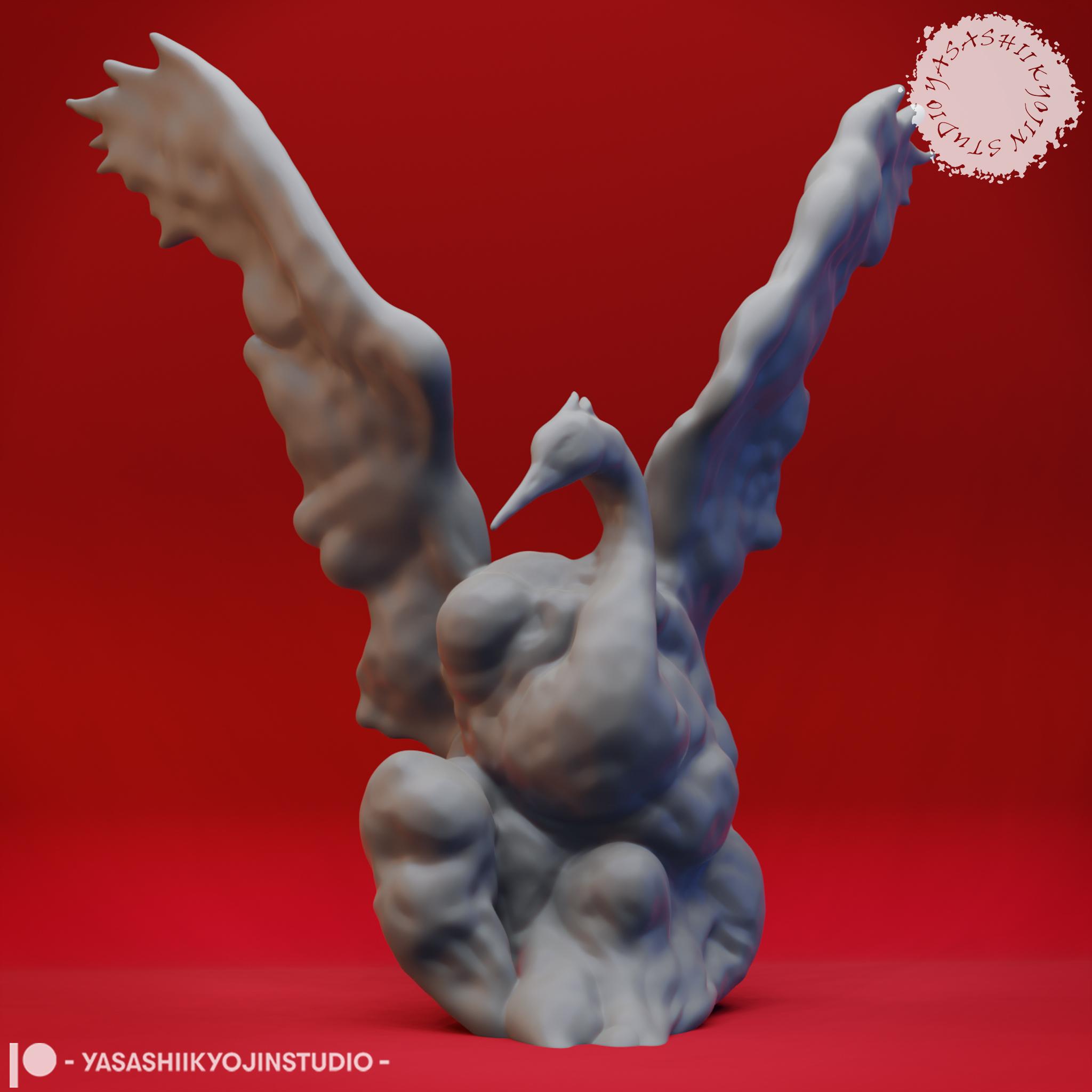 Air Elemental - Tabletop Miniature (Pre-Supported) 3d model