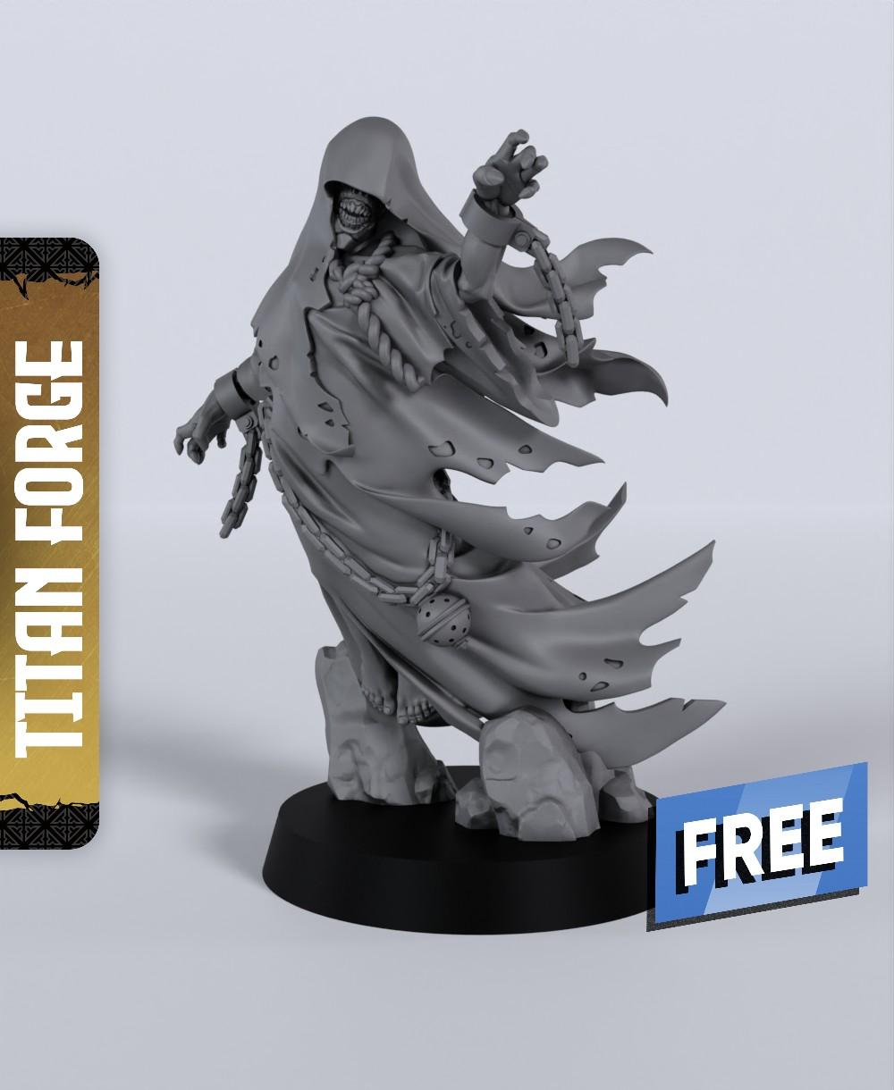 Ghost B - With Free Dragon Warhammer - 5e DnD Inspired for RPG and Wargamers 3d model