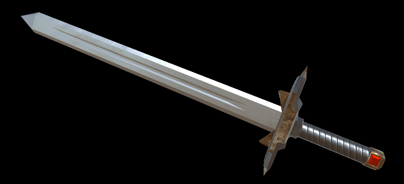 Blood Ruby Short Sword 3d model