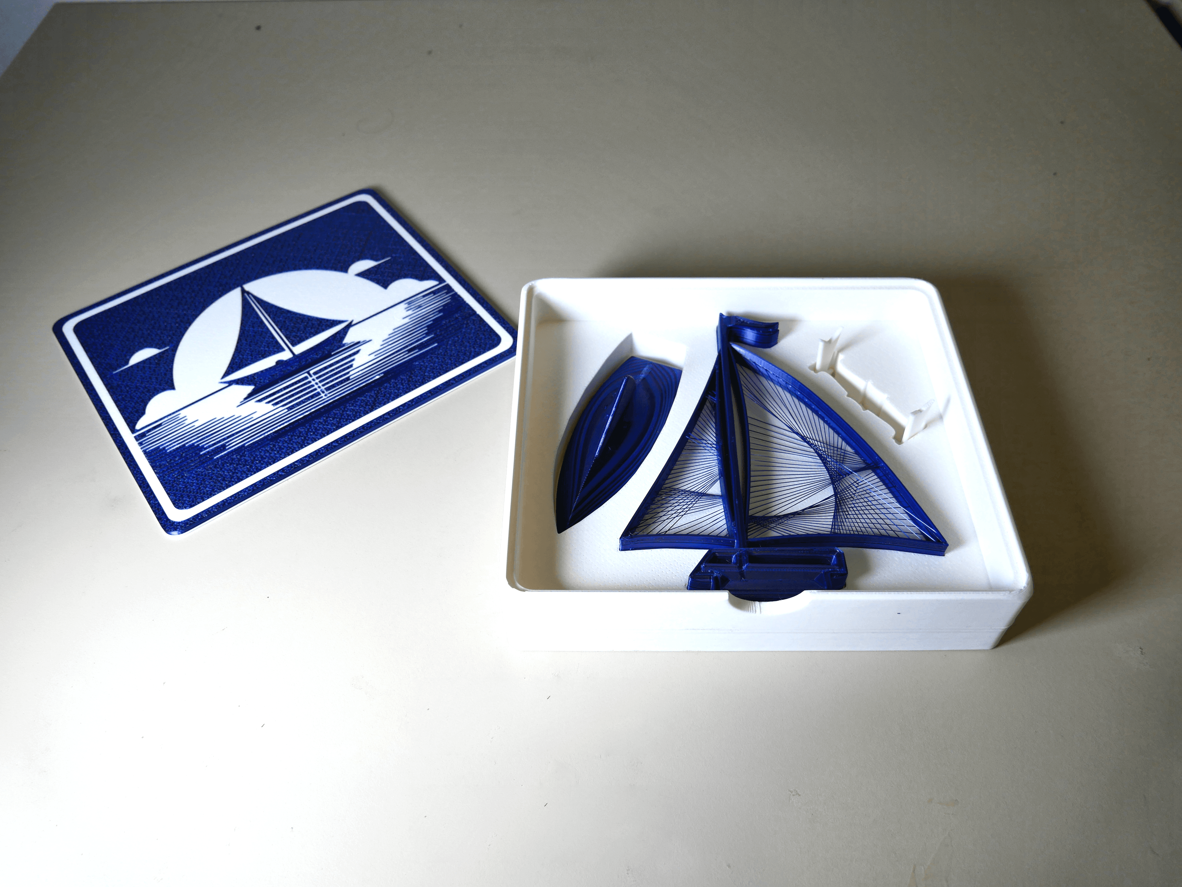 Gift Box for String Sailboat - 70 percent 3d model