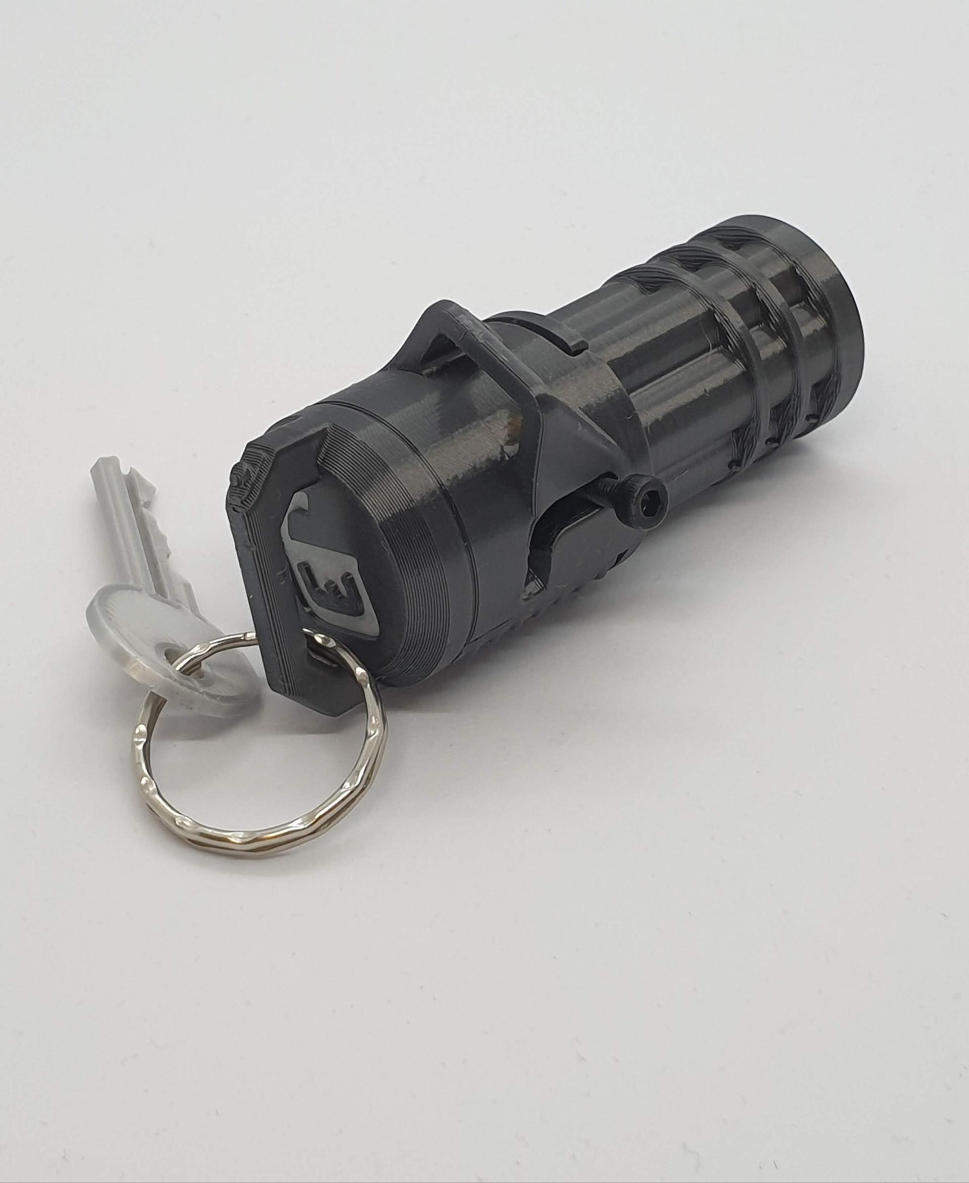 Minigun Keychain — Functional Blaster 3d model