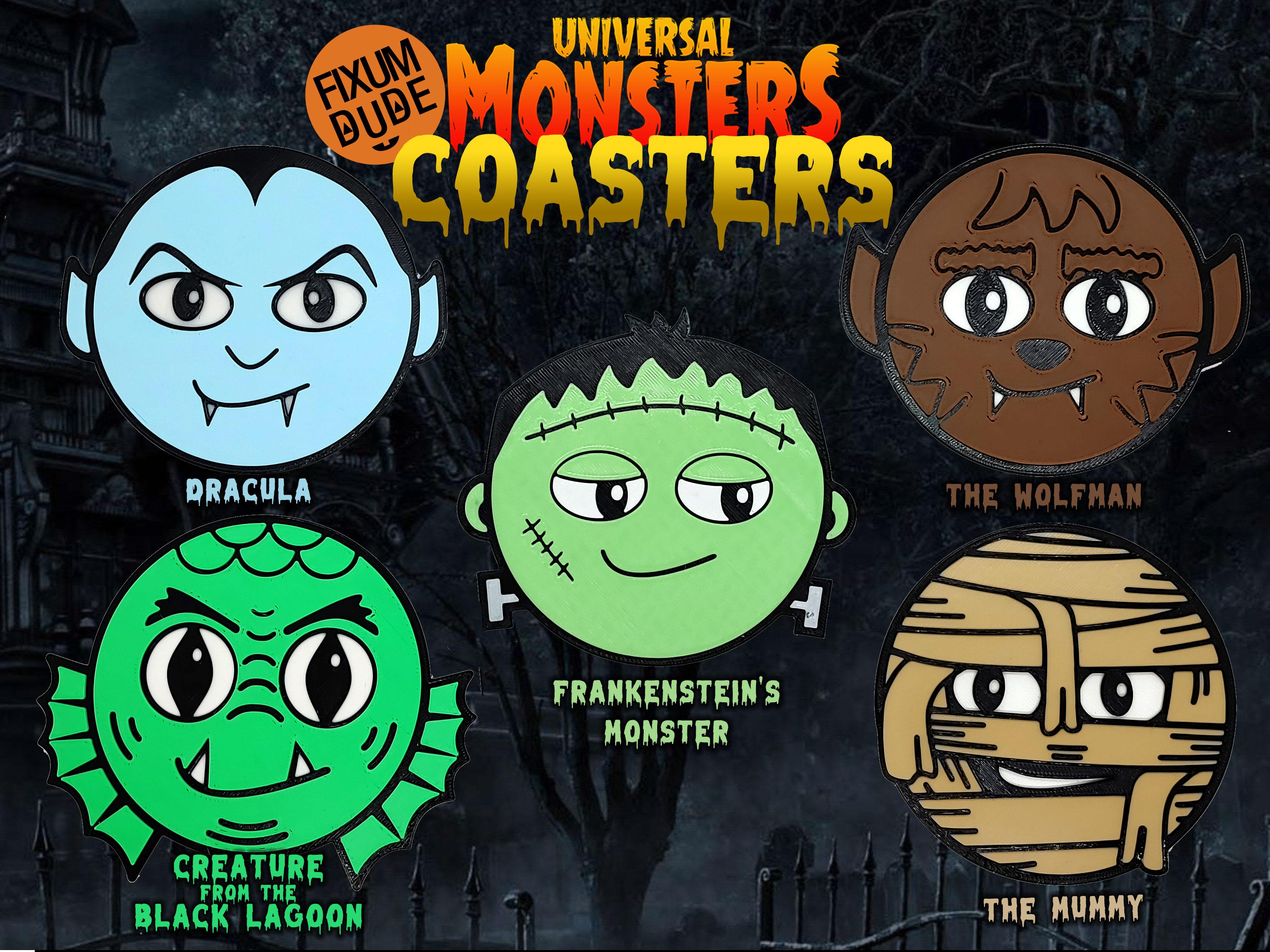 Universal Monsters Coasters - Frankenstein's Monster 3d model