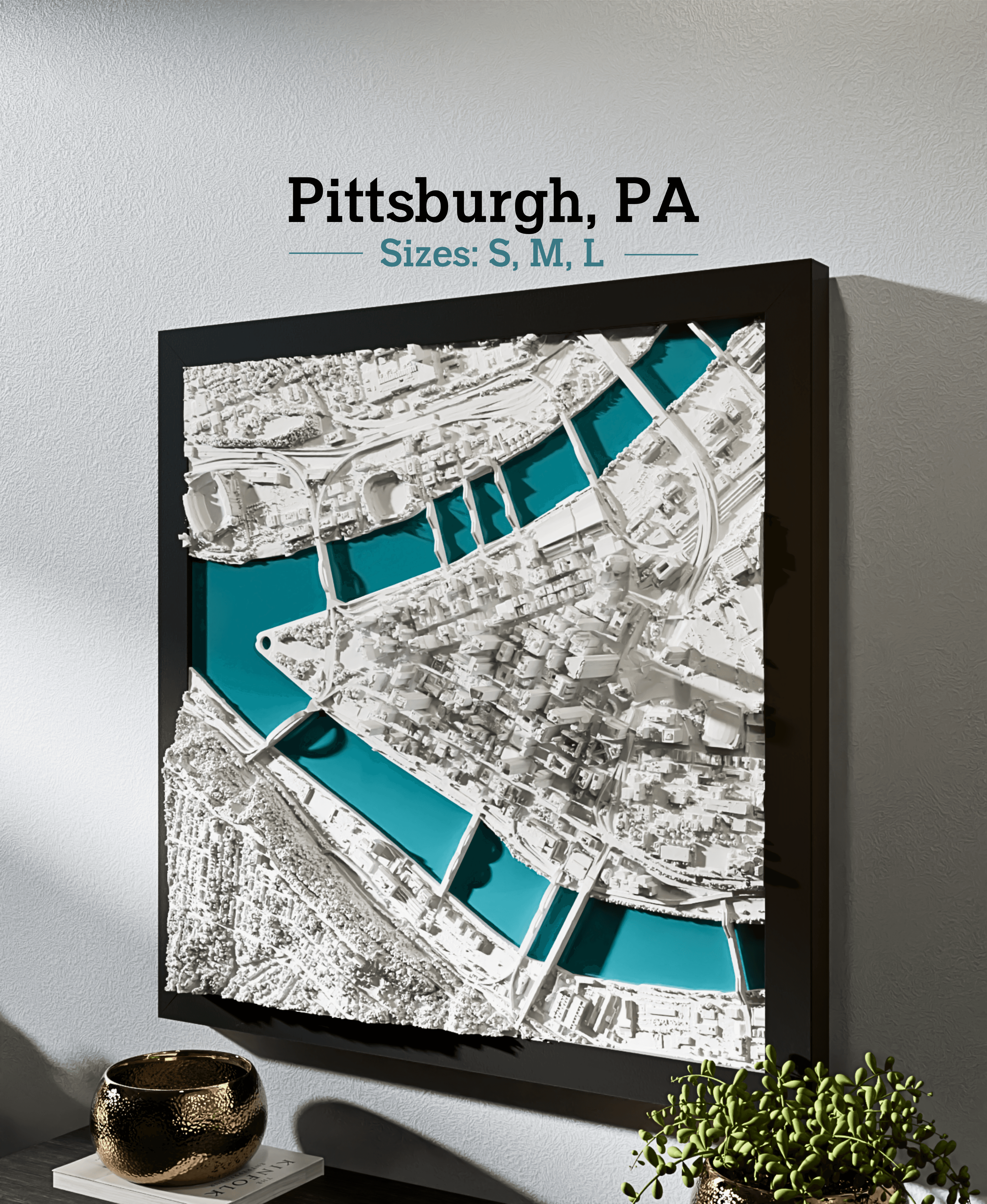 Pittsburgh, PA - Large & Extra Large 3d model