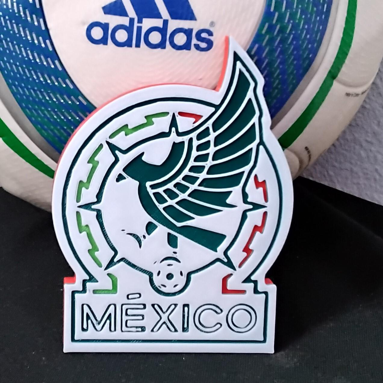 Mexico national football team coaster or plaque 3d model