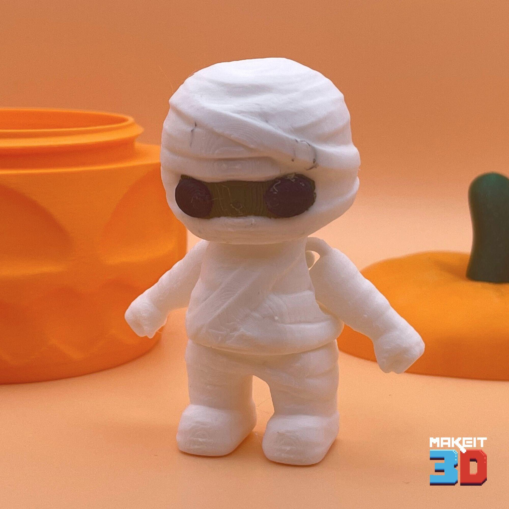 3D Printable Spooky Articulated Mummy 3d model