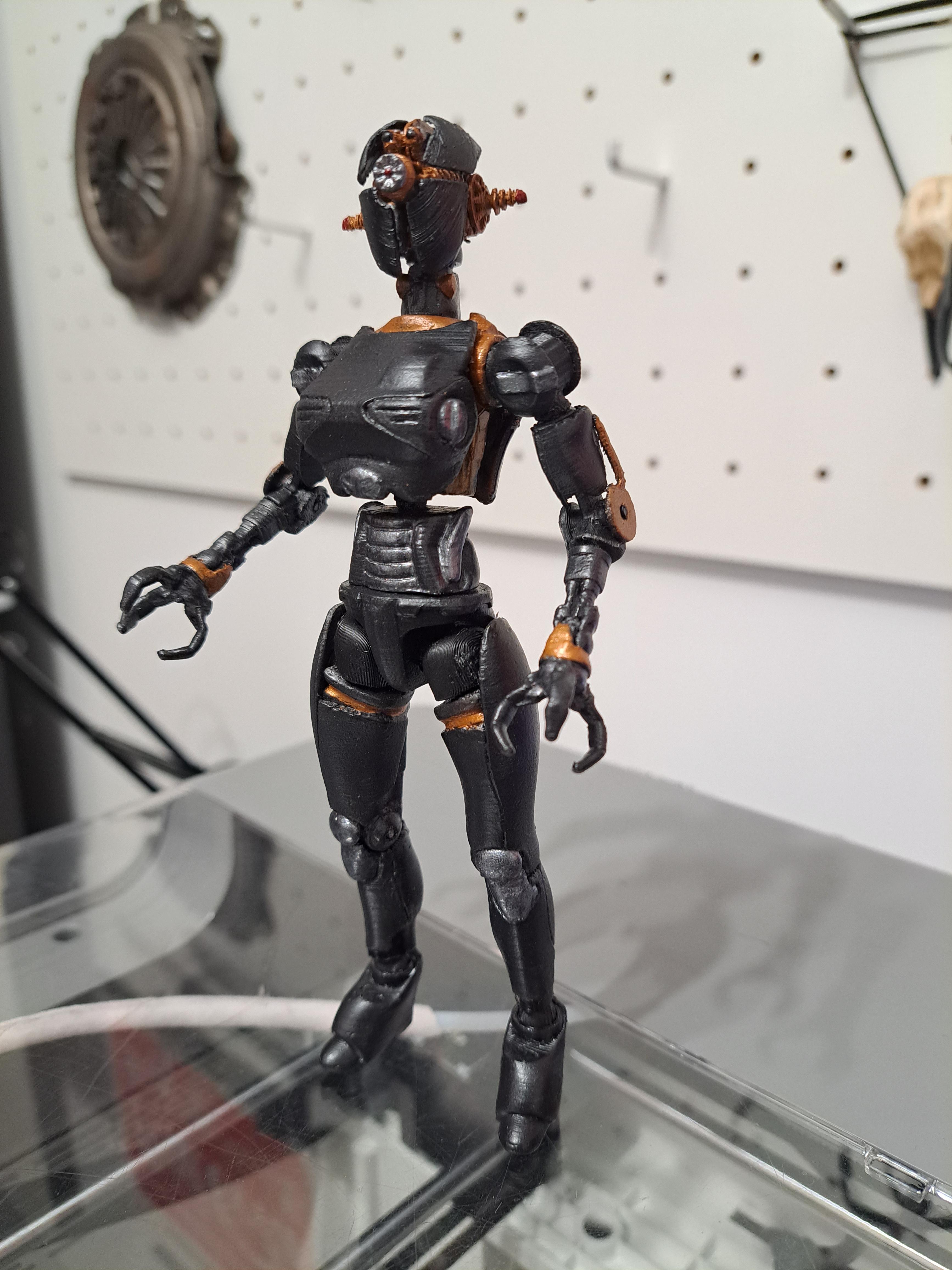 Fallout Assaultron Poseable Figure 3d model