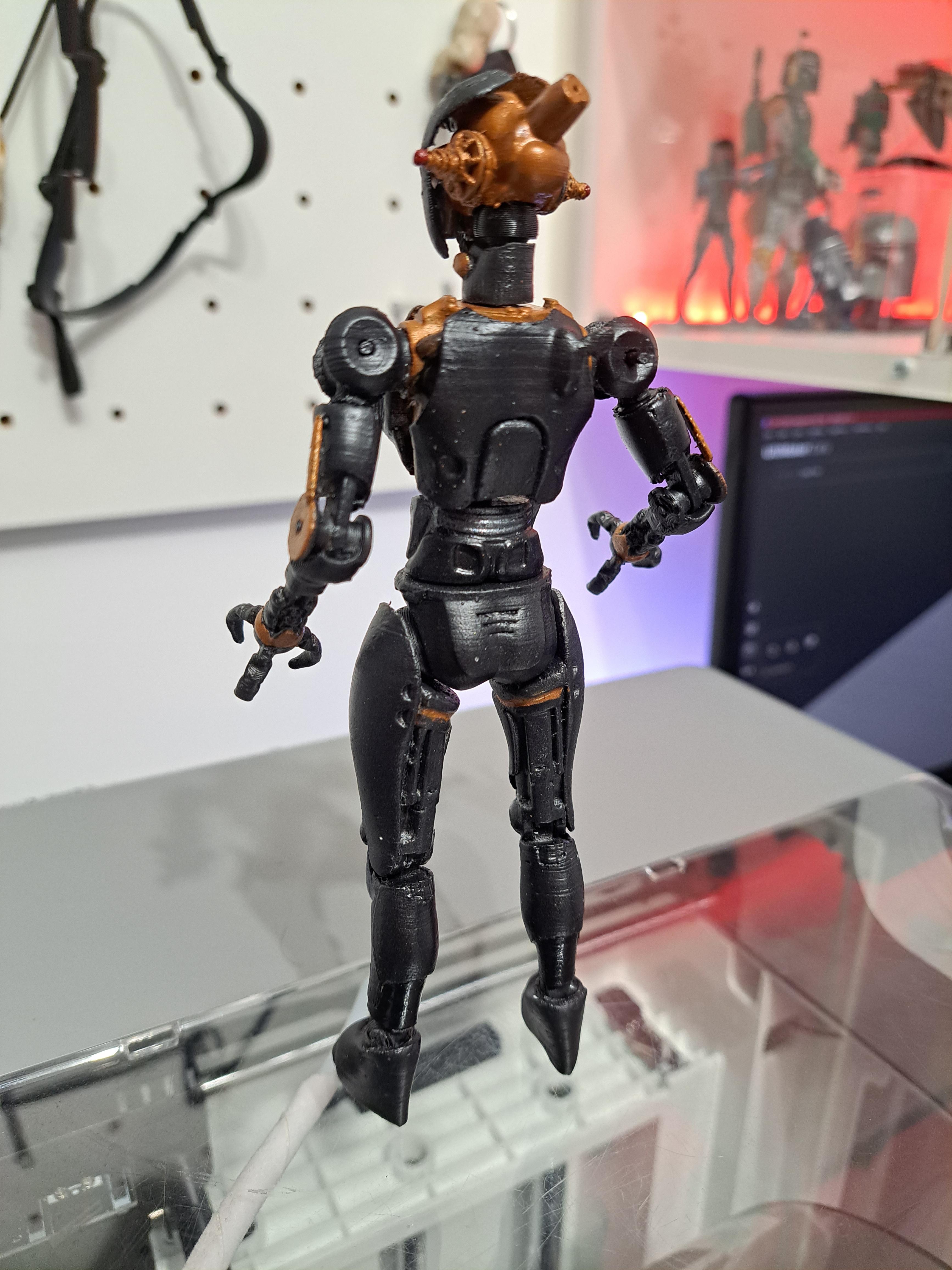 Fallout Assaultron Poseable Figure 3d model