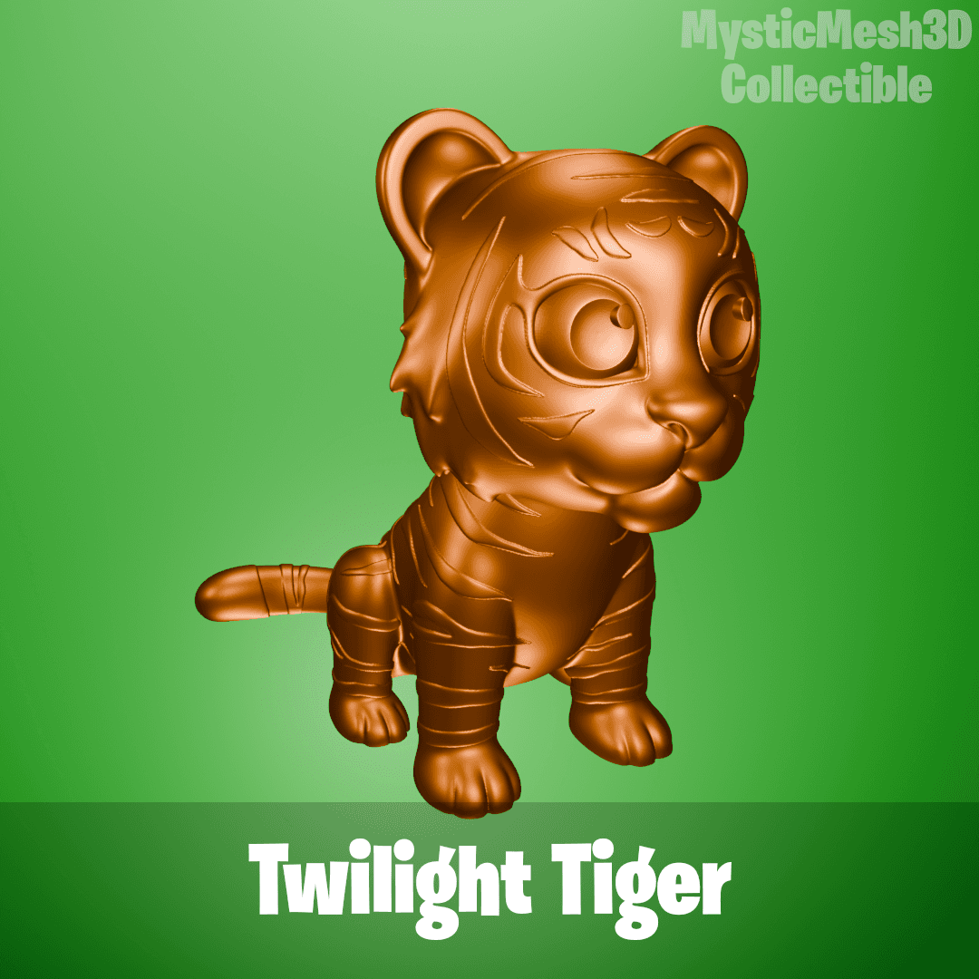 Twilight Tiger (MysticMesh3D Collectible) 3d model