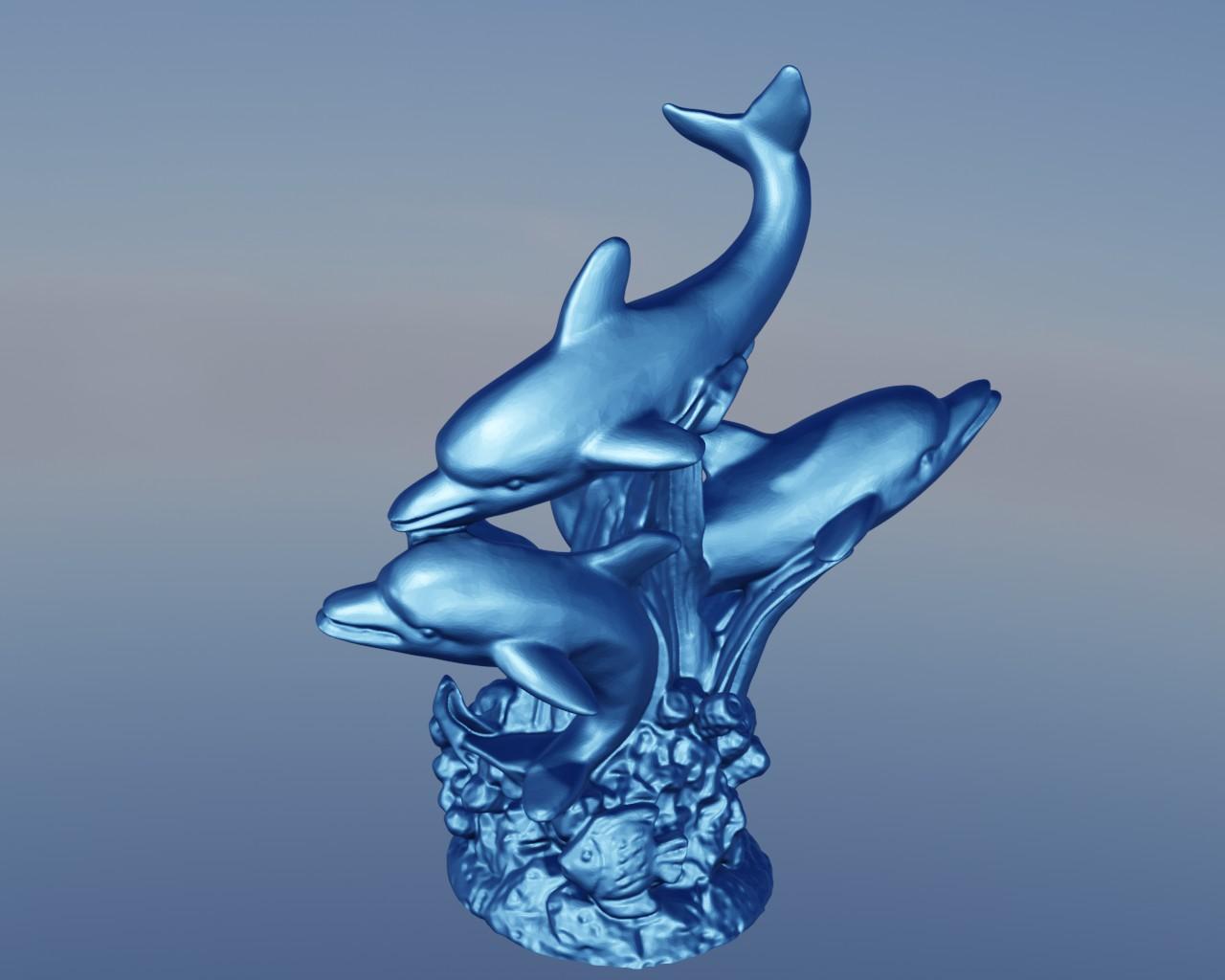 Dolphin seaweed 1 3d model