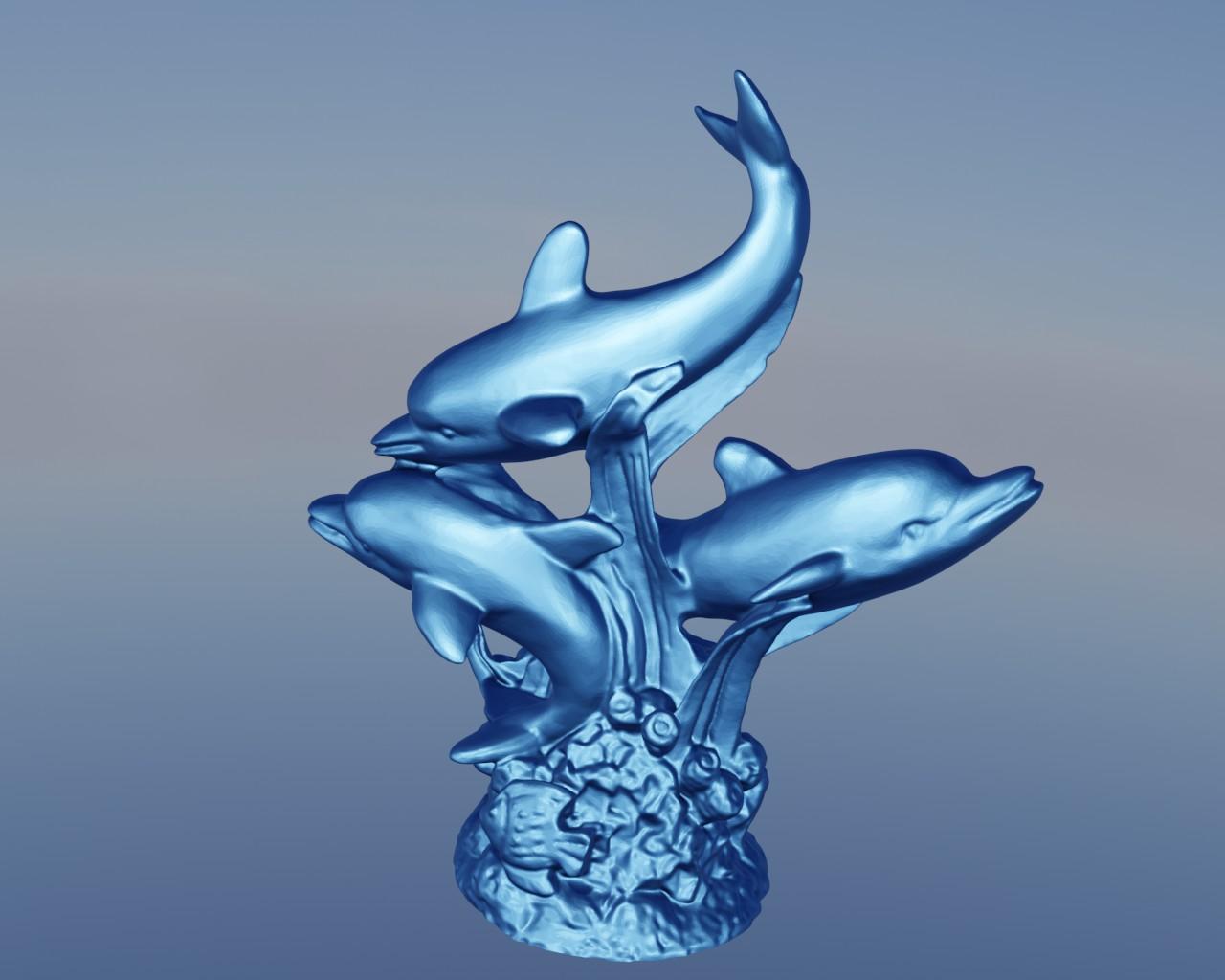 Dolphin seaweed 1 3d model