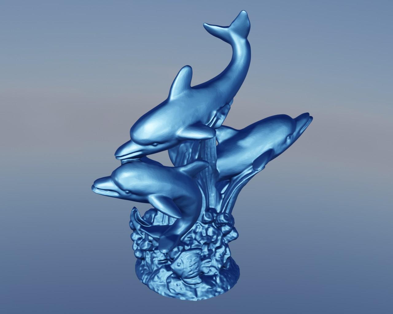 Dolphin seaweed 1 3d model