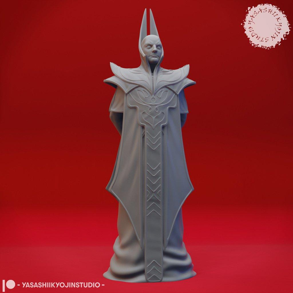 Red Wizard - Tabletop Miniature 3d model